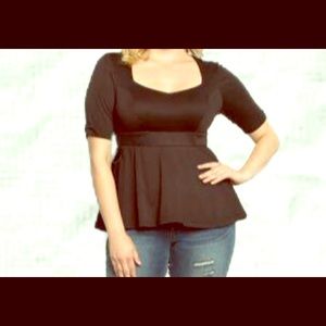 🔛SALE‼️ Black peplum top